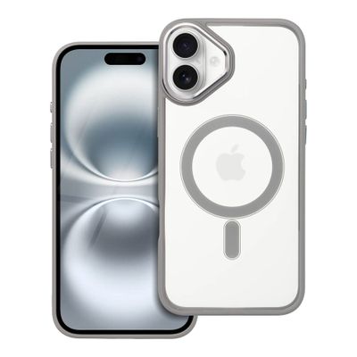 COLOR EDGE MAG COVER case with MagSafe for IPHONE 16 Plus titatnium grey