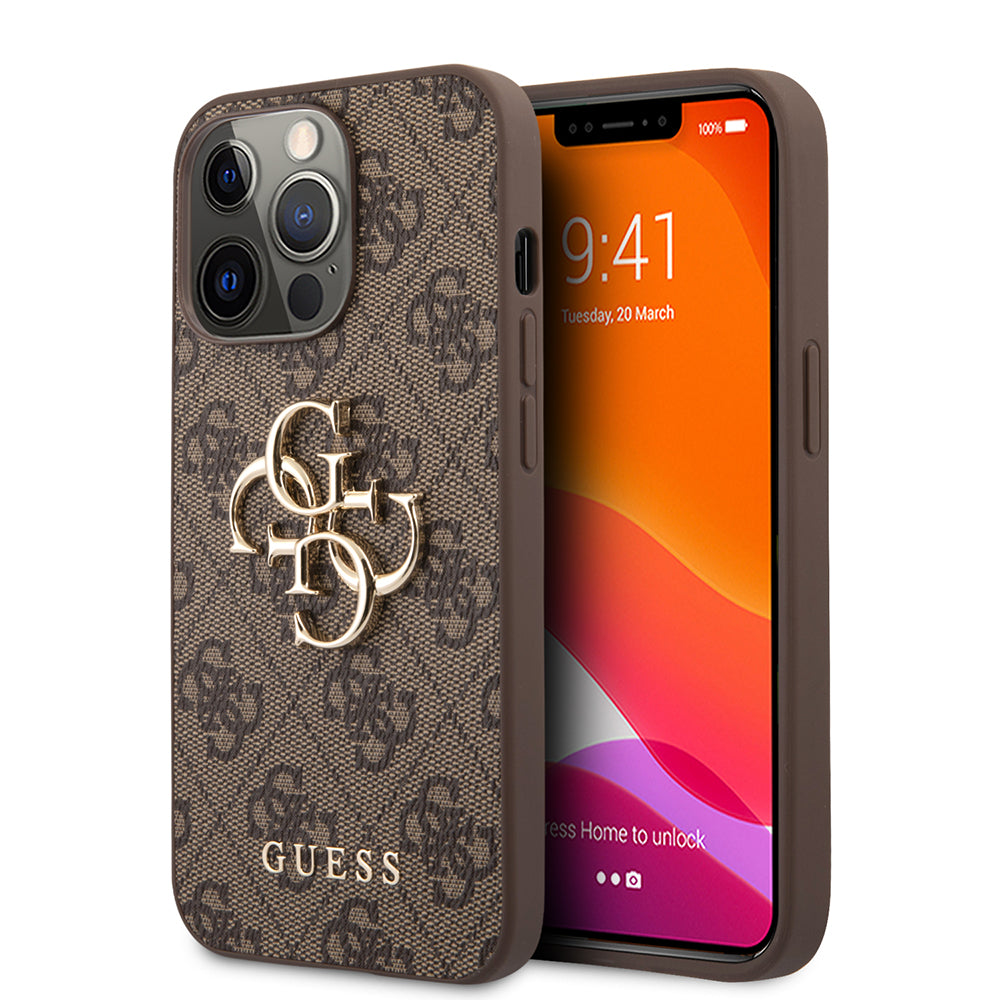 Guess - Hardcase 4G Big Metal Logo - iPhone 13 Pro - Brown