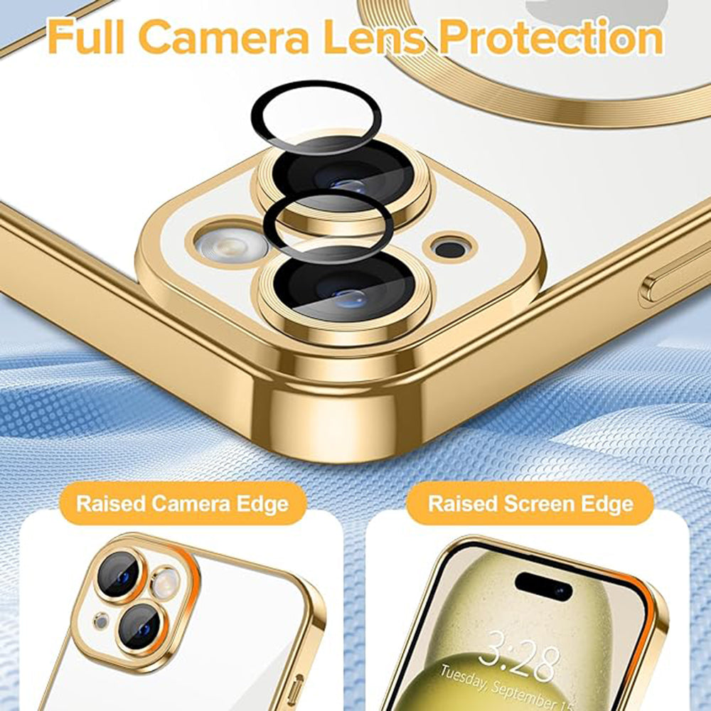Luxury Crystal MagSafe - iPhone 15 - Gold