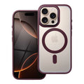 MATTE MAG COVER case
compatible with MagSafe for IPHONE 16 Pro plum red