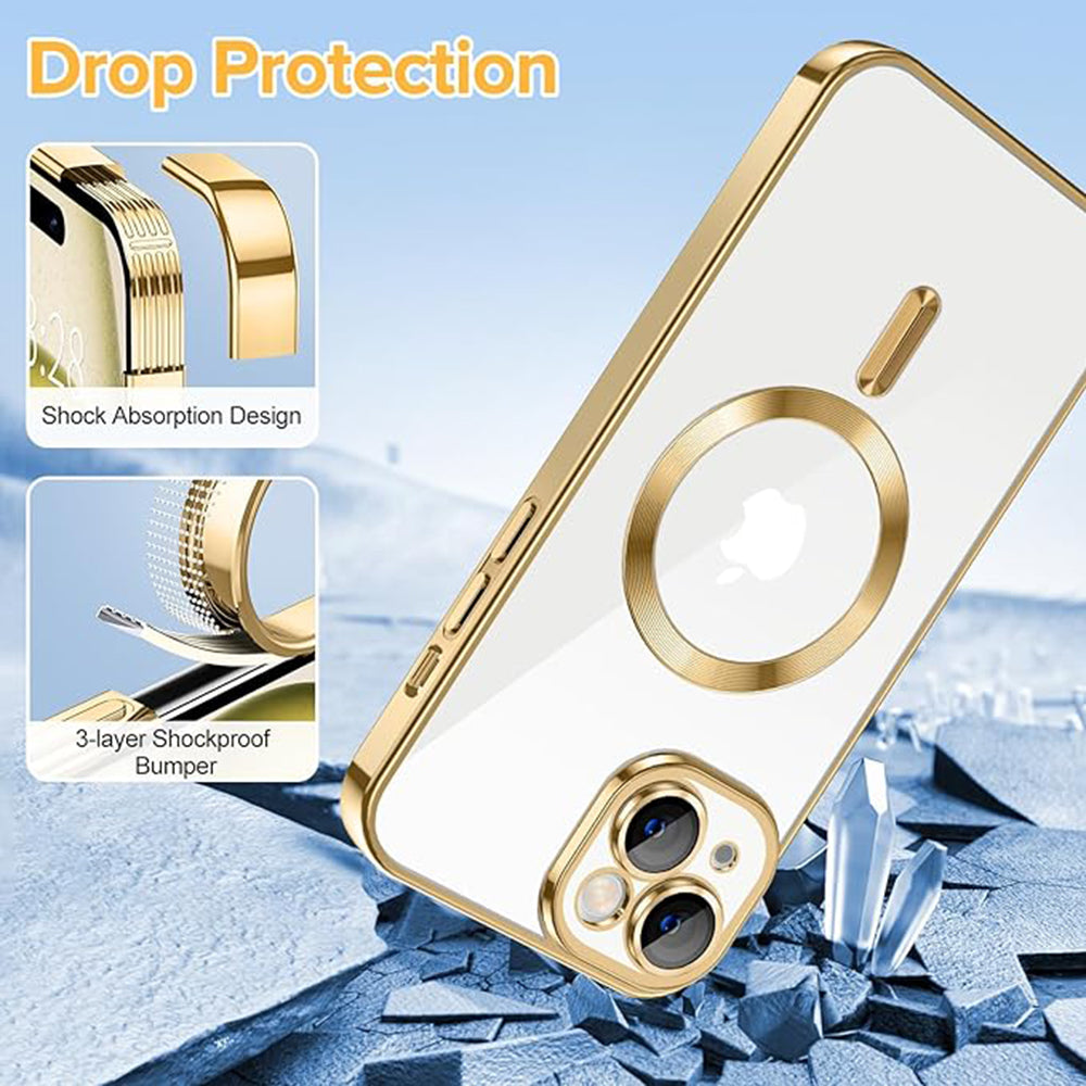 Luxury Crystal MagSafe - iPhone 15 - Gold