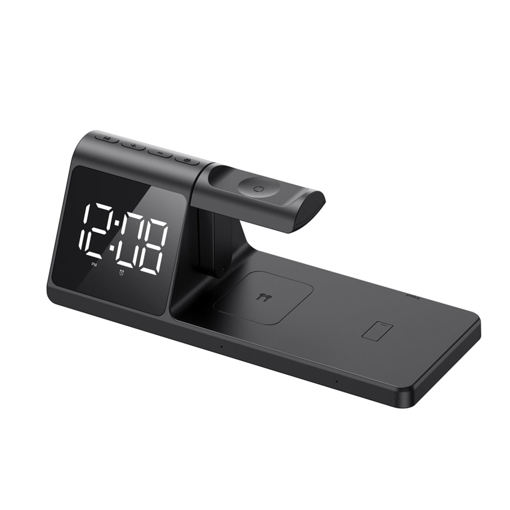 Havit - Wireless Charging Station 3in1-with Clock Display and Alarm, 15W - Black