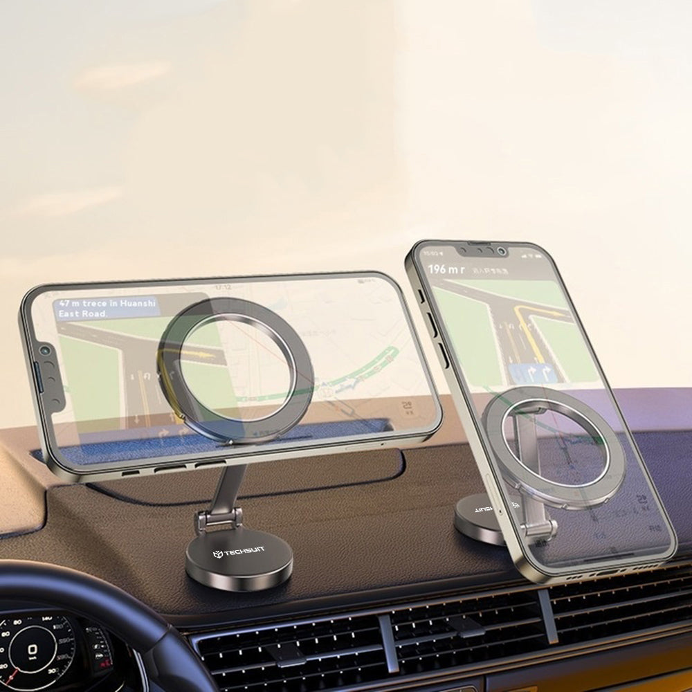 Car Holder TitanMagX - for Dashboard, MagSafe Compatible, Foldable - Gray