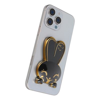Phone stand RABBIT - stick- on - black