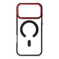 COLOR EDGE MAG COVER case with MagSafe for IPHONE 17 Pro Max black red