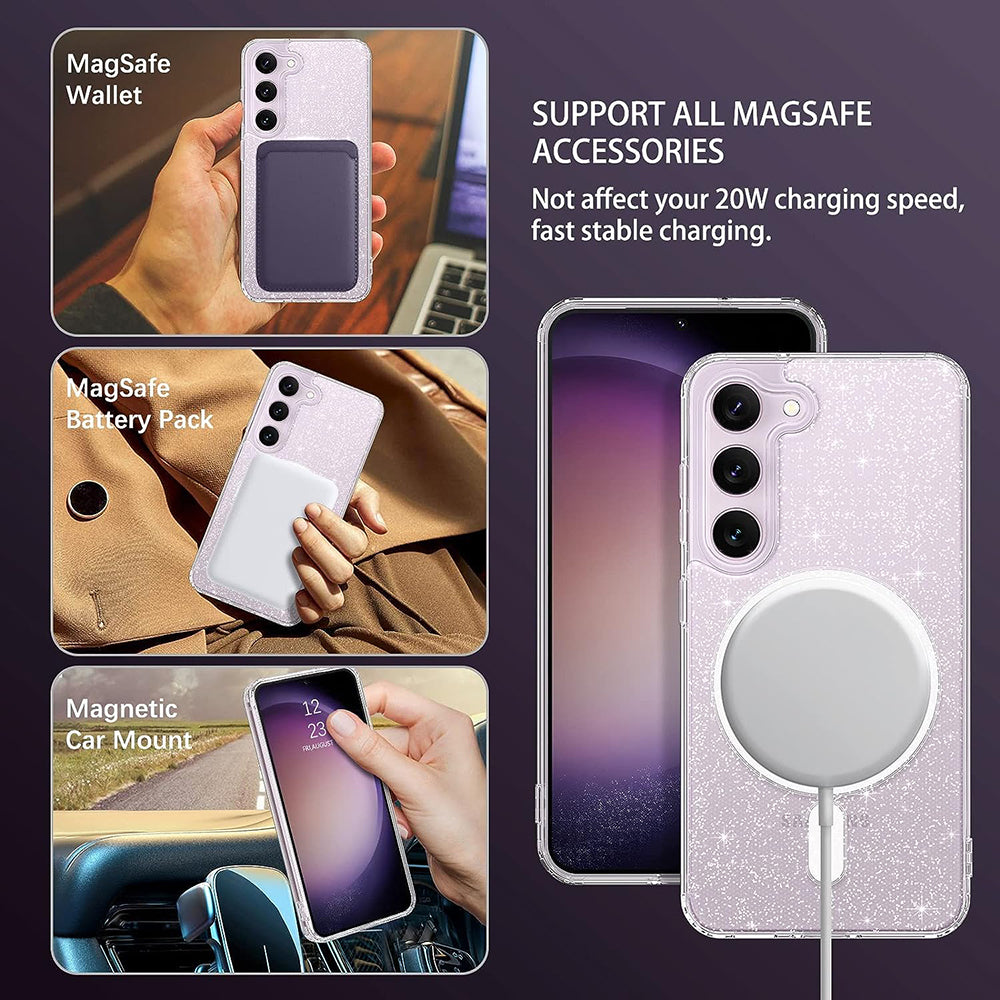 SparkleSkin MagSafe Series - Samsung Galaxy S23 - Clear