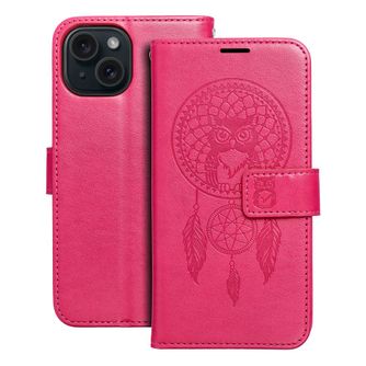 MEZZO Book case IPHONE 15 dreamcatcher magenta