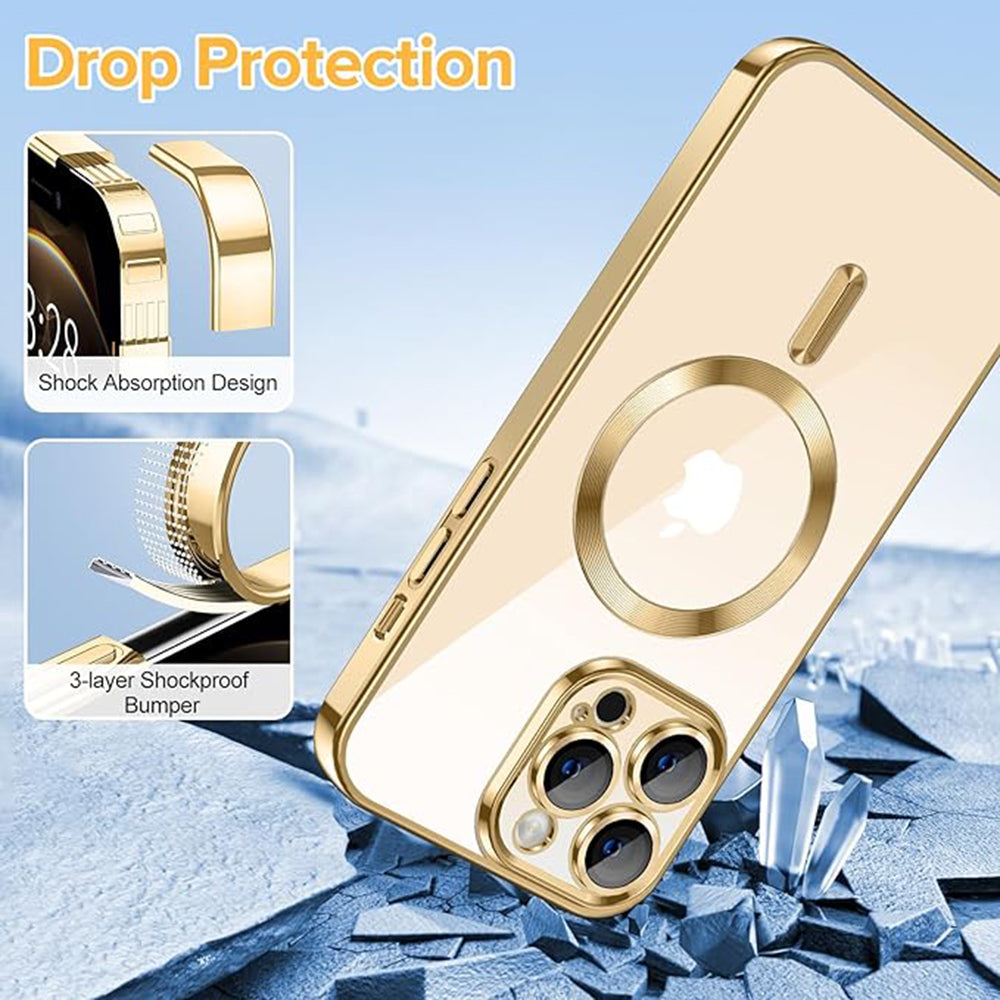 Luxury Crystal MagSafe - iPhone 12 Pro Max - Gold