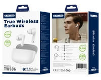 JELLICO wireless earphones TWS36 White
