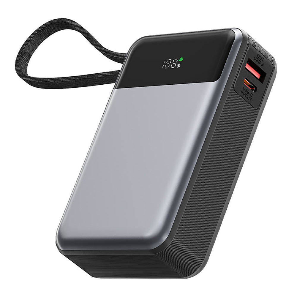 Acefast - Power Bank - w/ Cable, Type-C, 20000mAh, PD65W Fast Charging - Black