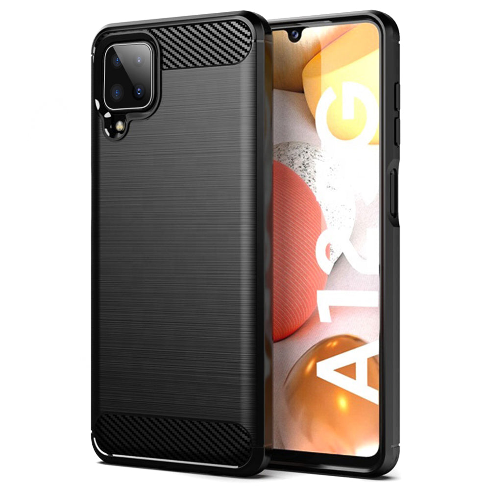 Carbon Silicone - Samsung Galaxy A12 / A12 Nacho - Black