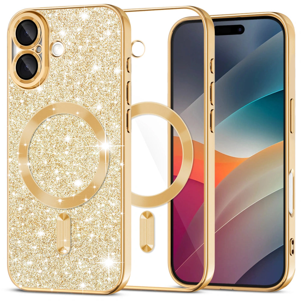 Luxury Glitter MagSafe - iPhone 17 - Gold