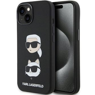KARL LAGERFELD case for IPHONE 15 Plus
(Silicone KC) black