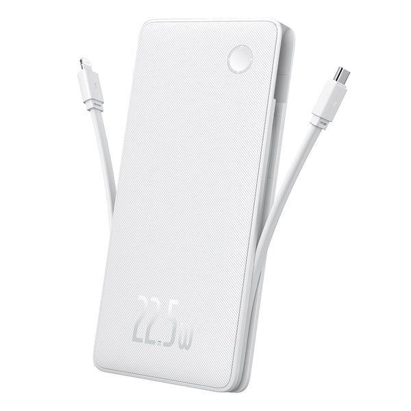 Baseus - Power Bank Airpow Air Lite - USB, Type-C , 22.5W, 10000mAh - White