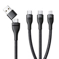 Baseus Flash Series 3 Fast Charge Cable USB/USB-C to Lightning/2xUSB-C 100W