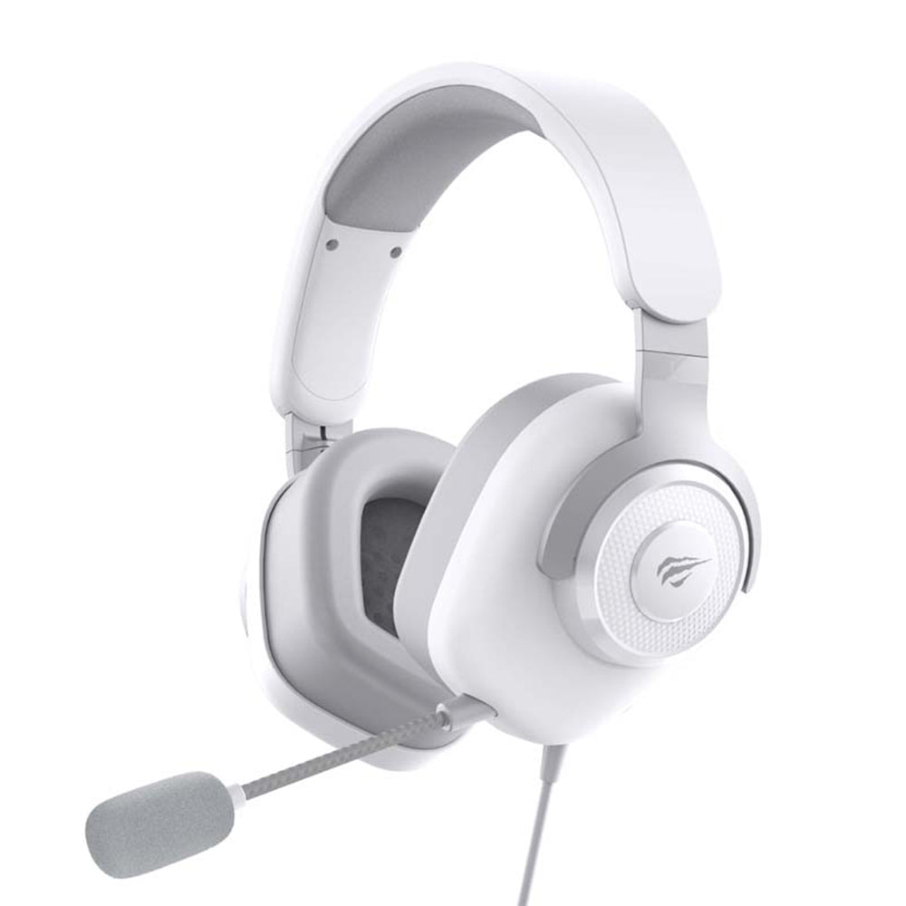 Havit - Gaming Headphones - with Detachable Microphone, USB, 1.8m - White