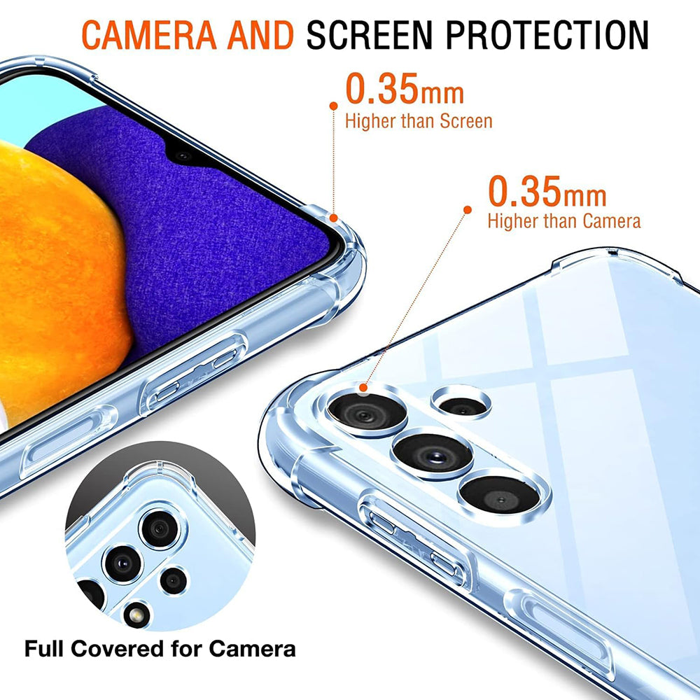 Shockproof Clear Silicone - Samsung Galaxy A13 5G/A04S - Clear