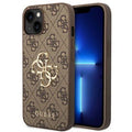 GUESS case IPHONE 13/14/15 GUHCP14S4GMGBR 4G Logo brown