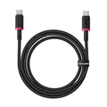 Baseus - Data Cable - for MacBook, Type-C, PD 100W, 480Mbps, 2m - Red / Black
