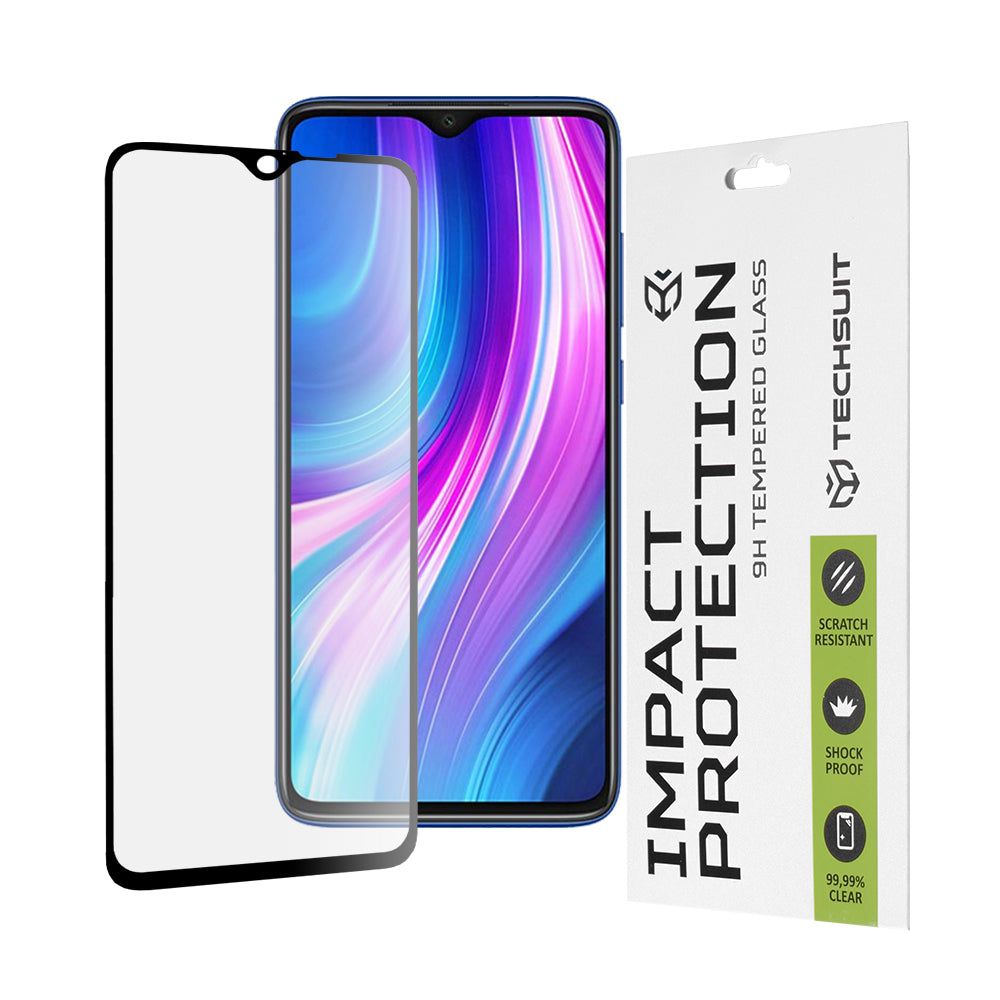 111D Full Cover / Full Glue Glass - Xiaomi Redmi Note 8 Pro - Black