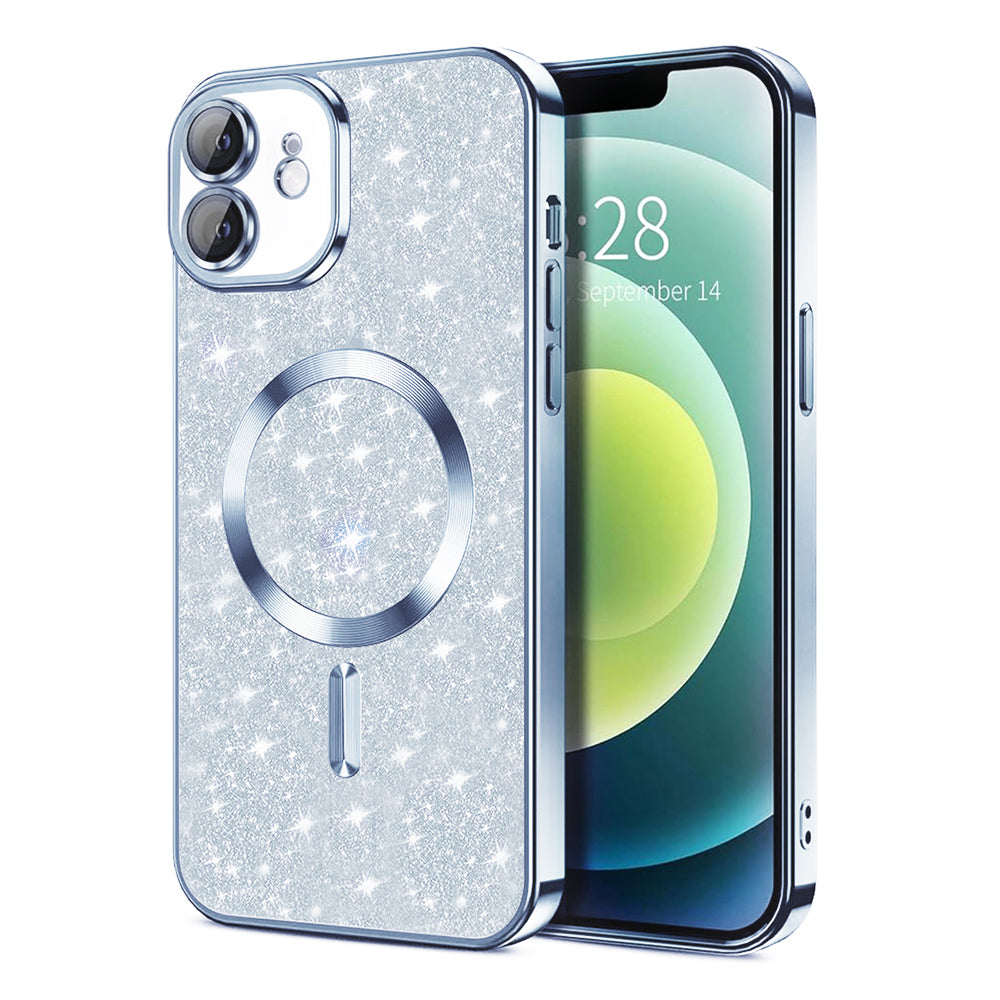 Luxury Glitter MagSafe - iPhone 12 - Light Blue