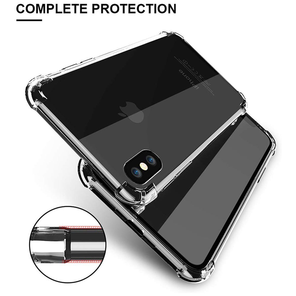 Shockproof Clear Silicone - iPhone X/XS - Clear