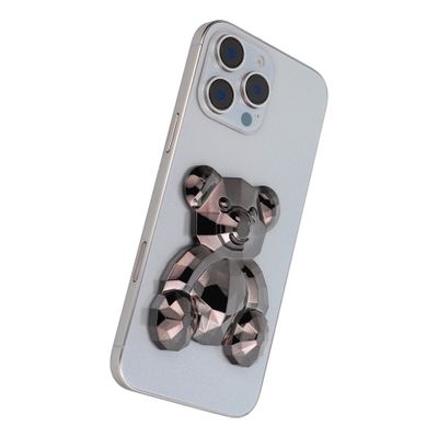Phone stand BEAR - stick-on
- black