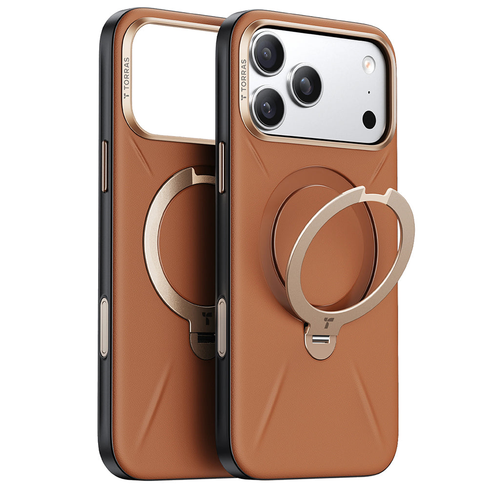Torras - QPRO Leather Series - iPhone 17 Pro Max -  Brown