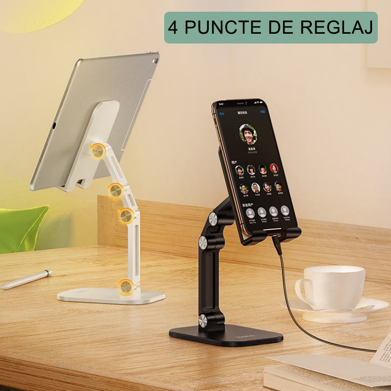Hoco - Desk Holder - Foldable for Phone, Tablet, 4.7 - 13.0" - Black