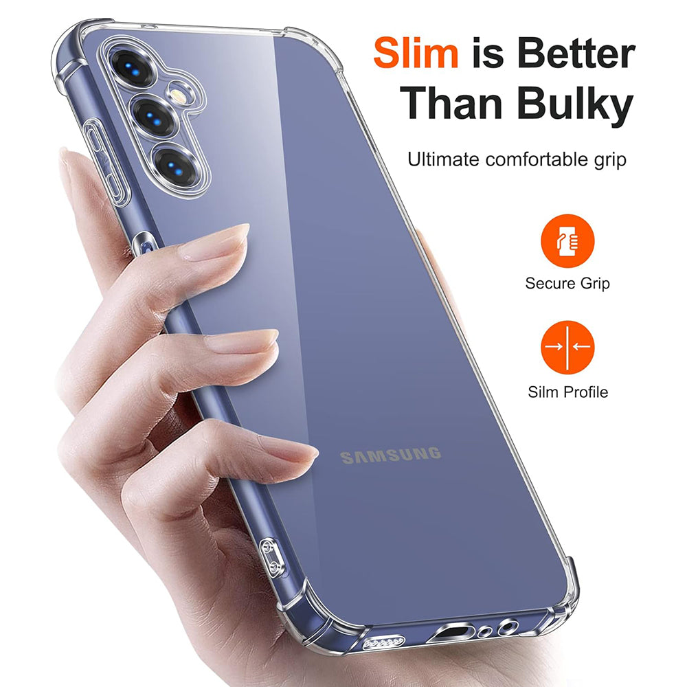 Shockproof Clear Silicone - Samsung Galaxy A14 4G/A14 5G - Clear