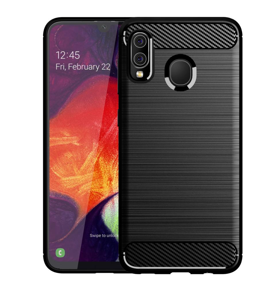 Carbon Silicone - Samsung Galaxy A20e - Black