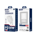 JELLICO wall charger EU53 PD 30W 1xUSB-C White