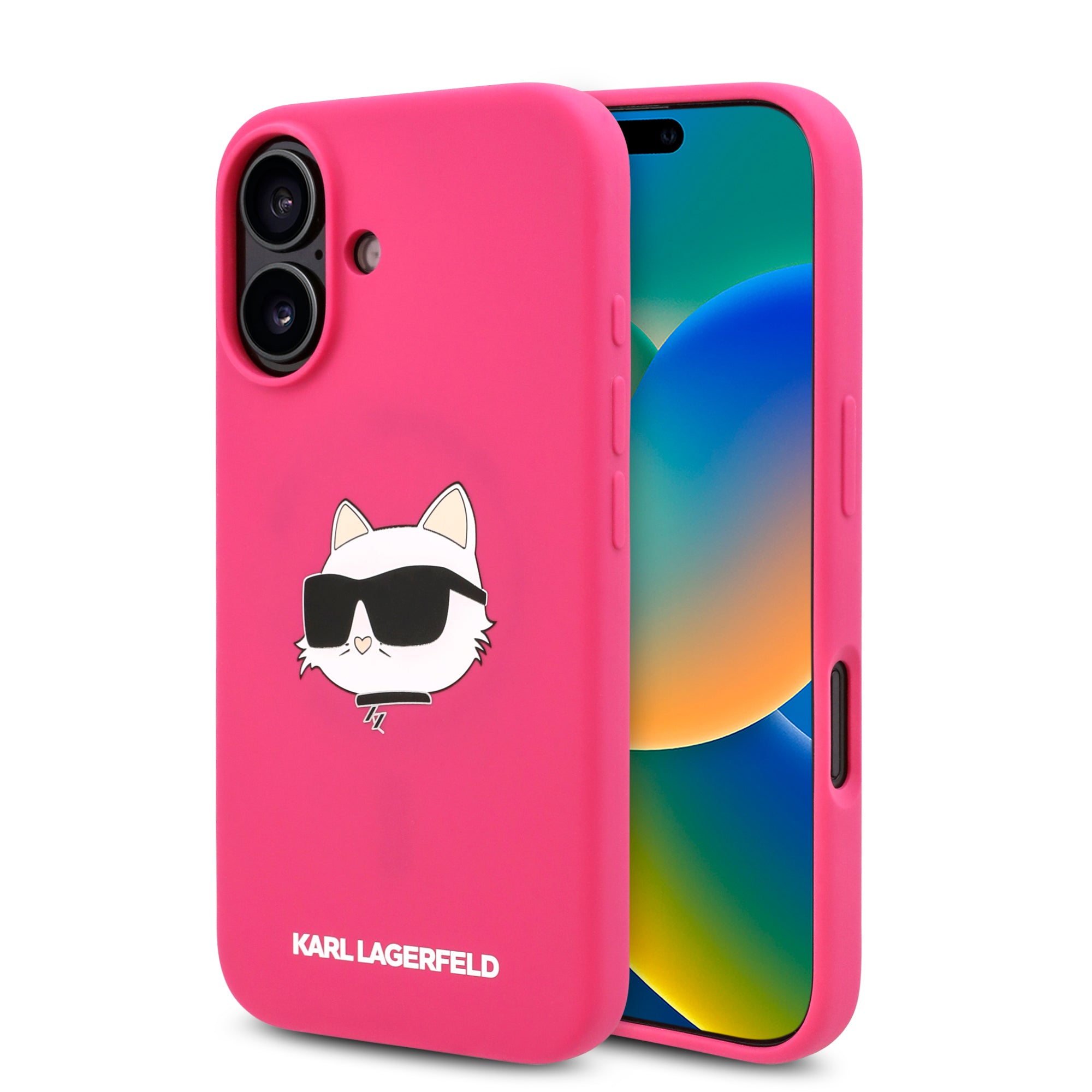 Karl Lagerfeld Magsafe Case – iPhone 16 (Fuchsia – KLHMP16SSCHPPLF)