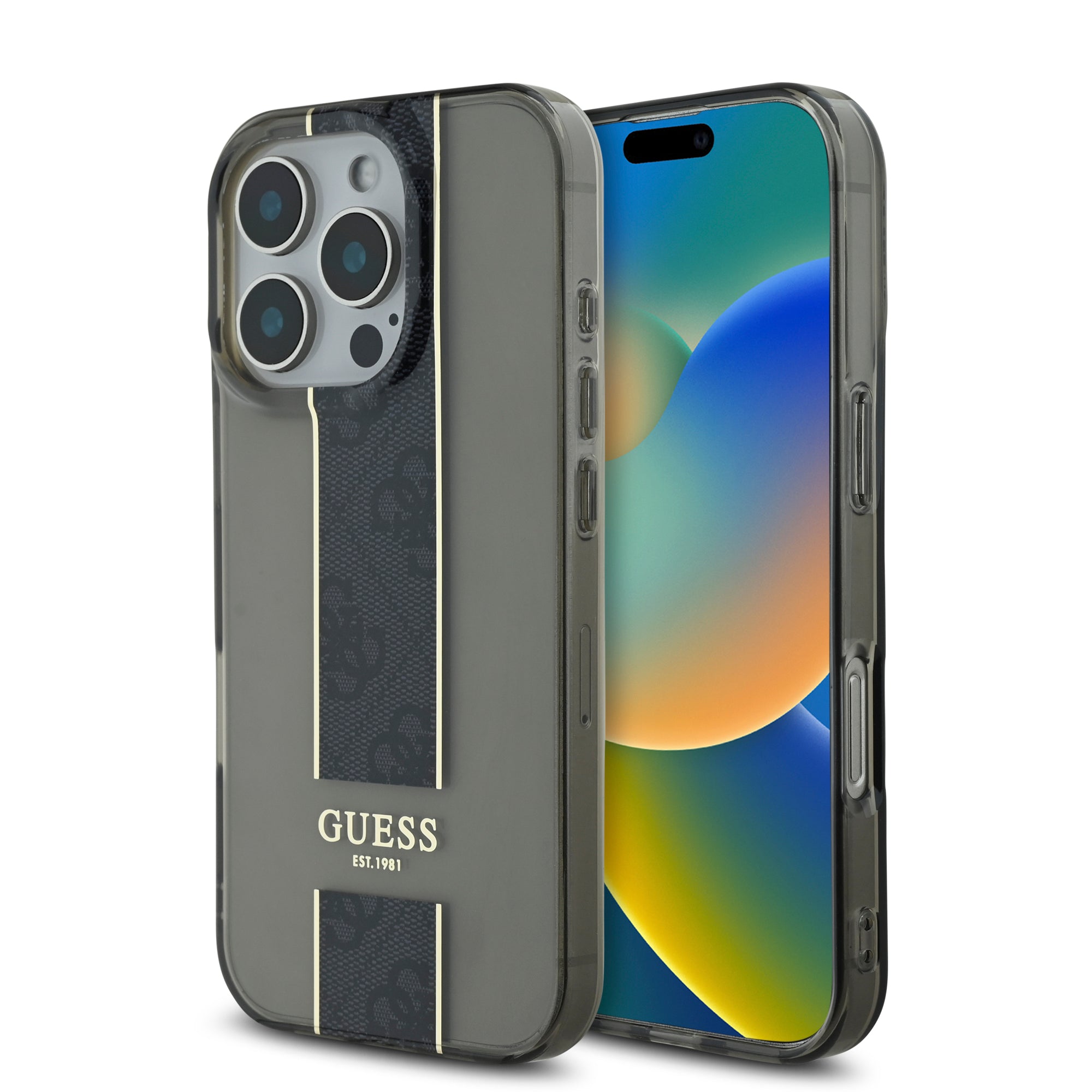 Guess Middlestripe Case – iPhone 16 Pro Max (Μαύρο – GUHCP16XHS4PPK)