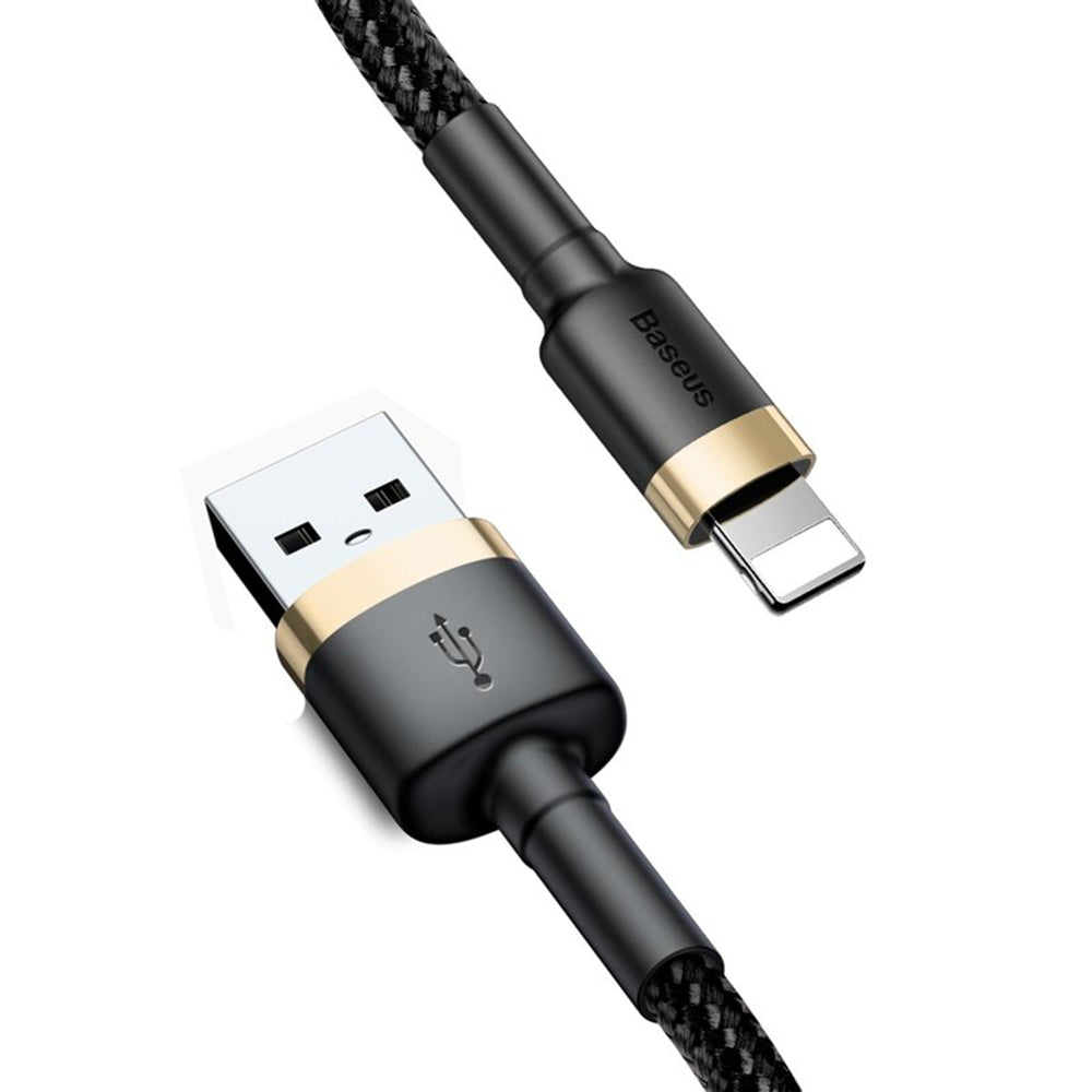 Baseus - Data Cable Cafule - USB to Lightning, 1m - Black/Gold