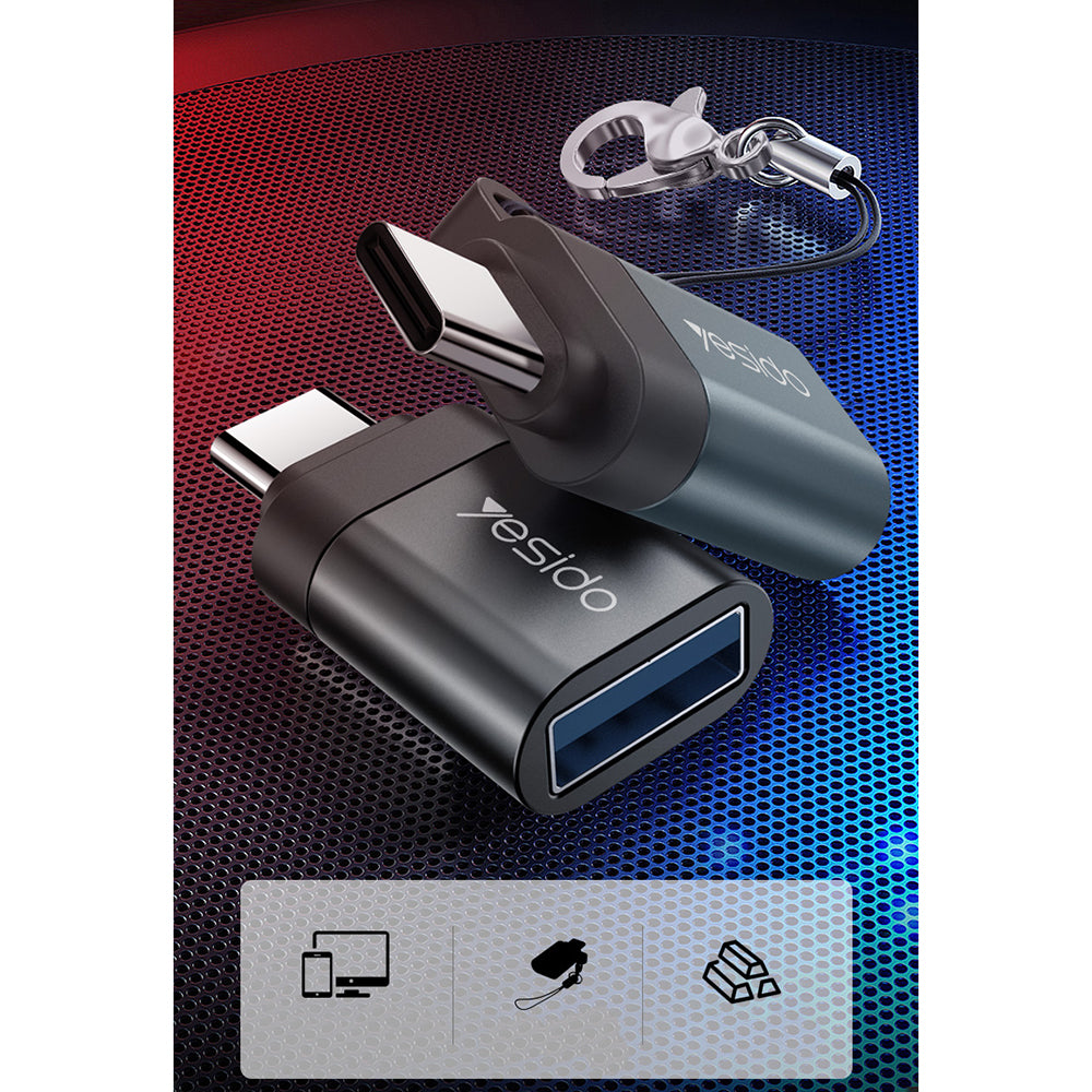 OTG Adapter (GS06) - Type-C to USB 3.0, 5Gbps - Black