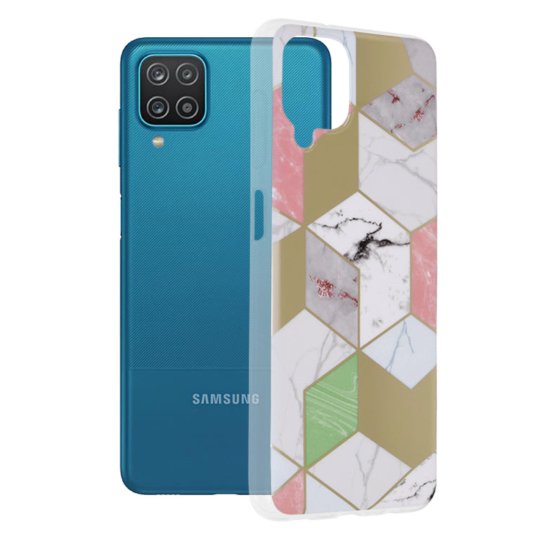 Marble Series - Samsung Galaxy A12 / A12 Nacho - Purple Hex
