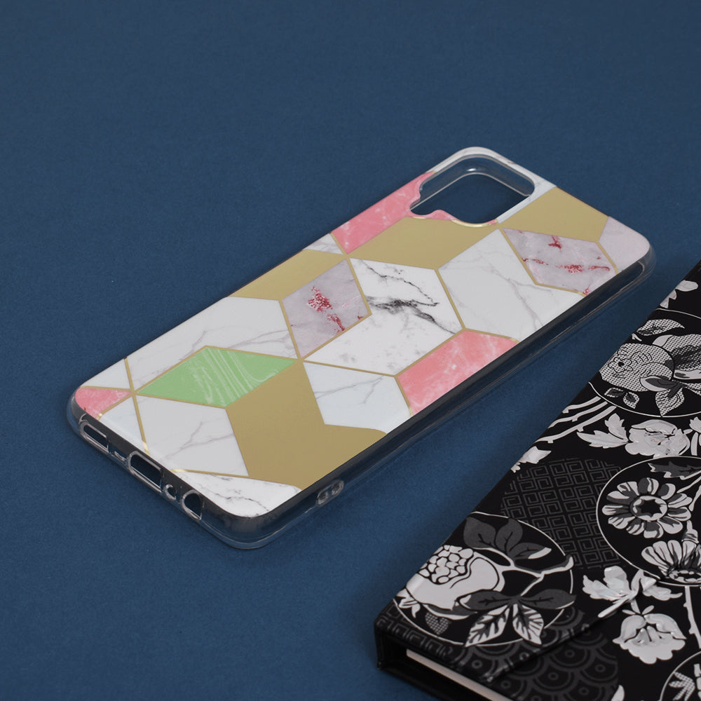 Marble Series - Samsung Galaxy A12 / A12 Nacho - Purple Hex