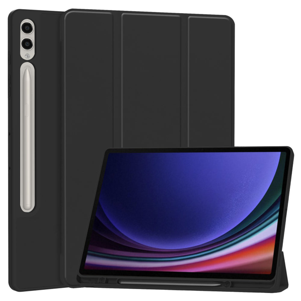 Flex Trifold (with Holder)-Samsung Tab S9 Plus / S10 Plus / S9 FE Plus - Black