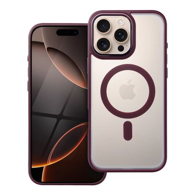 MATTE MAG COVER case
compatible with MagSafe for IPHONE 16 Pro Max plum red