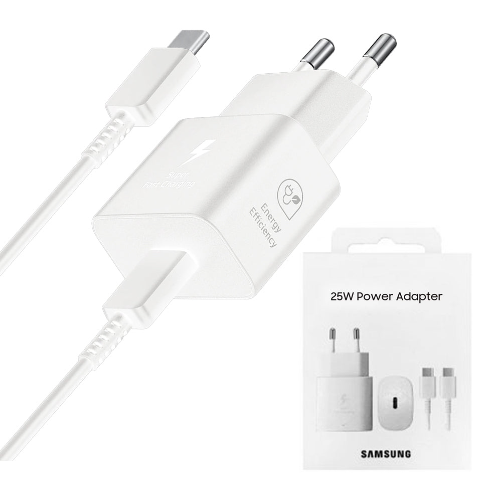 Samsung - Original Charger - Type-C 25W, Super Charging with Cable USB-C - White