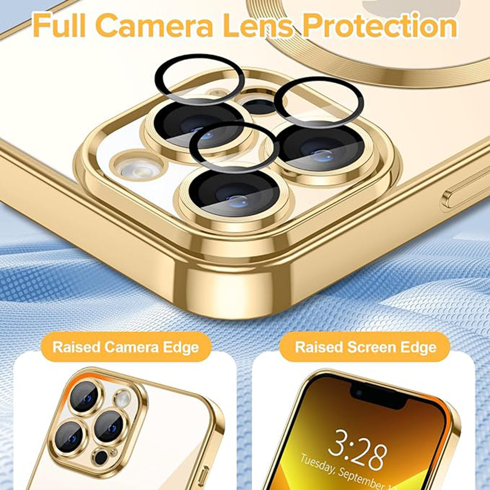 Luxury Crystal MagSafe - iPhone 13 Pro Max - Gold