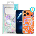 Metallic Iridescent MagSafe Case with Designs for iPhone 17 Pro Max - Color : 4