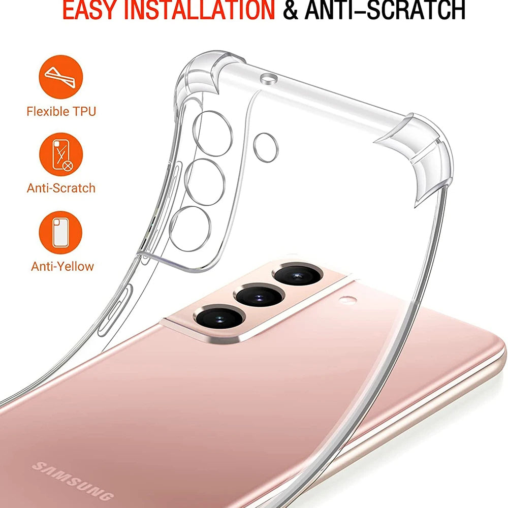 Shockproof Clear Silicone - Samsung Galaxy S23 - Clear