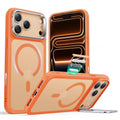 ESR - Classic Hybrid HaloLock Kickstand - iPhone 17 Pro Max - Frosted Orange