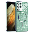 Luxury Glitter MagSafe - Samsung Galaxy S21 Ultra 5G - Light Green