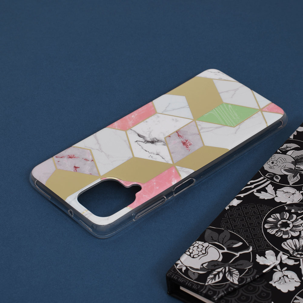 Marble Series - Samsung Galaxy A12 / A12 Nacho - Purple Hex