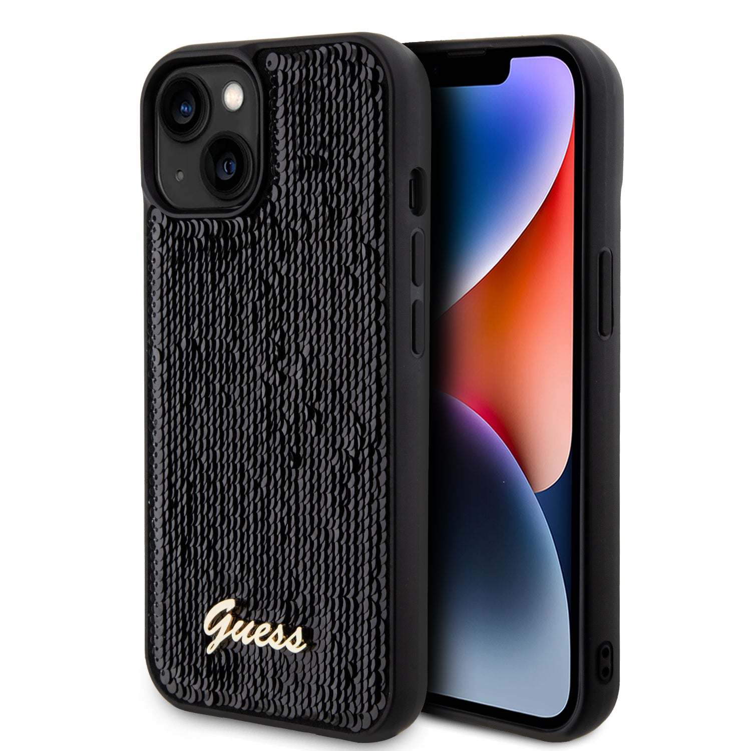 Guess Hard Case - iPhone 15 (Black – GUHCP15SPSFDGSK)