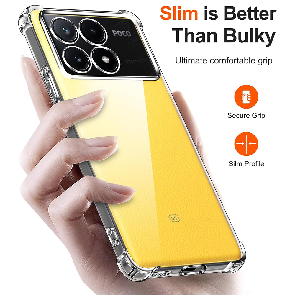 Shockproof Clear Silicone - Xiaomi Poco X6 Pro - Clear