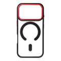 COLOR EDGE MAG COVER
case compatible with MagSafe for IPHONE 17 Pro black red